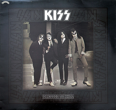 KISS - Dressed To Kill (Blacm & Red Vinyl Versions) album front cover vinyl record